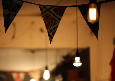 African fabric bunting